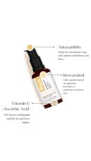 Khyris C Vitamini Cilt Serumu 30 ml – Aydınlatıcı & Ton Eşitleyici, Astaxanthin Ve Resveratrol Içerikli