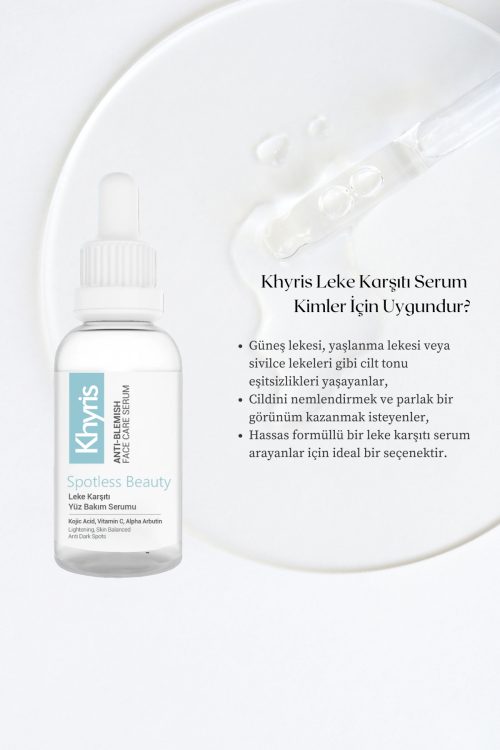 Khyris Leke Karşıtı Cilt Serumu 30 ml – Arbutin & Kojik Asit Içerikli, Yenileyici Ve Ton Eşitleyici