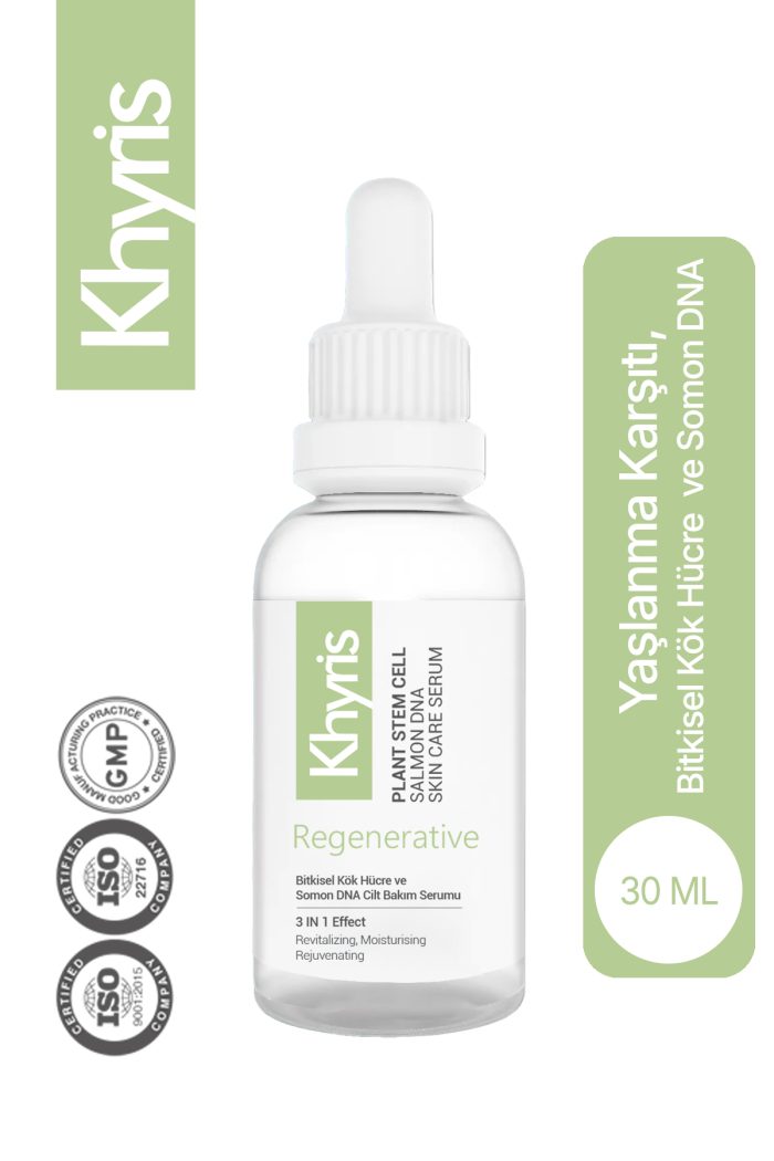 Khyris Yaşlanma Karşıtı Cilt Serumu 30 ml – Somon Dna & Bitkisel Kök Hücre, Yenileyici Ve Aydınlatıcı Etki